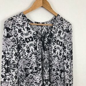 ** KappAhl ** black and white tunic high low tunic